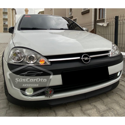 Opel Corsa C 2000-2006 Uyumlu Üniversal Astra H lip Esnek Ön Lip 2 Parça Tampon Altı Dil Karlık Ön Ek image 1