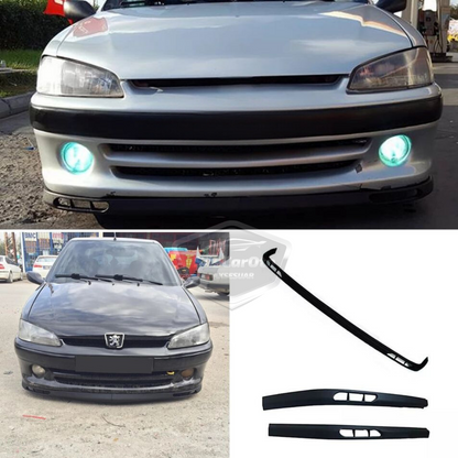 Peugeot 106 1991-2004 Uyumlu Üniversal Laguna Lip Esnek Ön Lip 2 Parça Tampon Altı Dil Karlık Ön Ek image 5