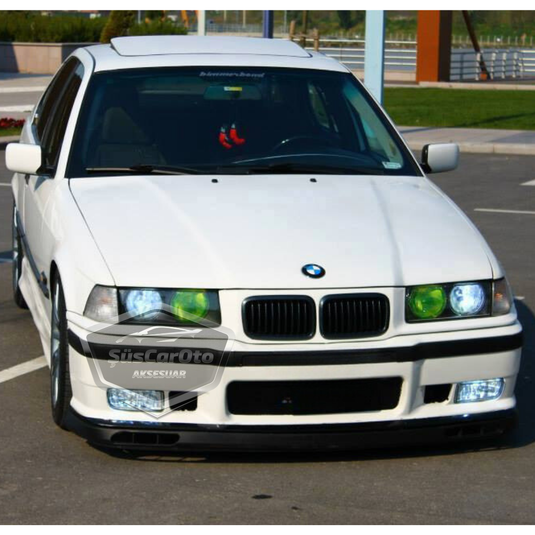 BMW 3 Serisi E36 1990-2000 Uyumlu Üniversal Laguna Lip Esnek Ön Lip 2 Parça Tampon Altı Dil Karlık Ön Ek image 1