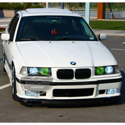 BMW 3 Serisi E36 1990-2000 Uyumlu Üniversal Laguna Lip Esnek Ön Lip 2 Parça Tampon Altı Dil Karlık Ön Ek image 1