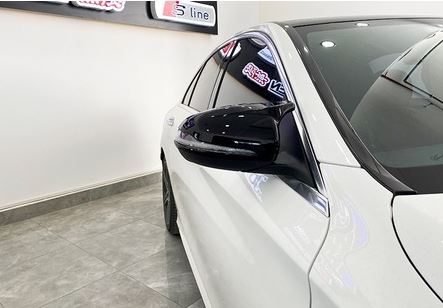 Mercedes W205 C Serisi 2015 Sonrası Batman Yarasa Ayna Kapağı Piano Black ABS Plastik image 3