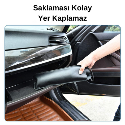 Oto Katlanabilir Güneşlik Şemsiye Ön Cam Gölgelik Özel Esnek Saplı Güneş Koruyucu 132 cm x 77 cm image 5
