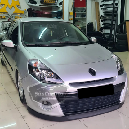 Renault Clio 3 2005-2013 Uyumlu Üniversal Astra H lip Esnek Ön Lip 2 Parça Tampon Altı Dil Karlık Ön Ek image 4