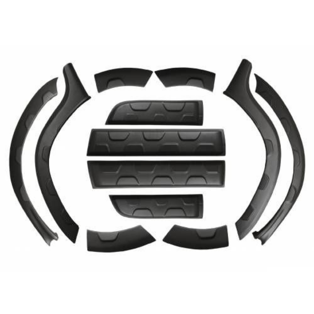 Dacia Duster 2010-2017 Uyumlu 12 Parça Damalı Dodik Seti Duster Yazılı Kapı Koruma Ve Çamurluk Kaplaması Plastik image 2