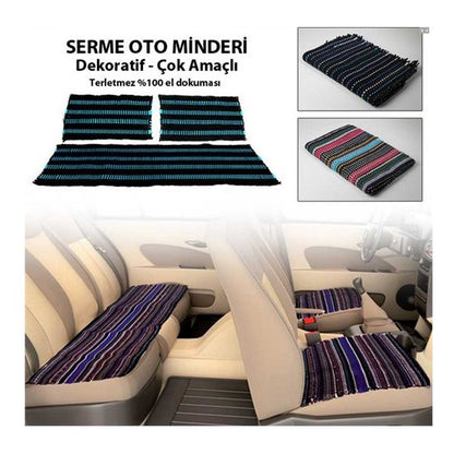 Kilim Dokuma Oto Koltuk Kılıfı 3 Parça Serme Kilim image 0