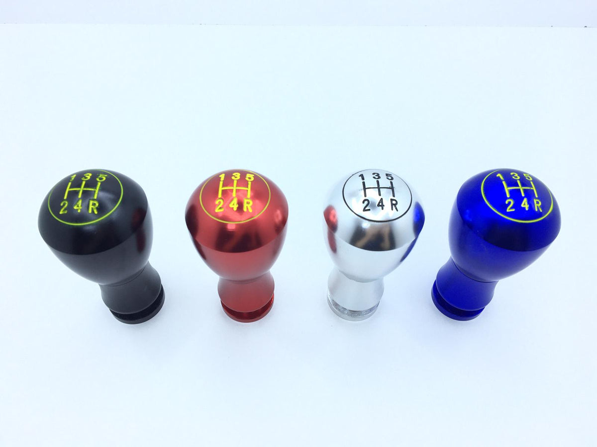 Üniversal Metal Spor Görünümlü Vites Topuzu Aparatlı Yuvarlak Tip Mavi image 4