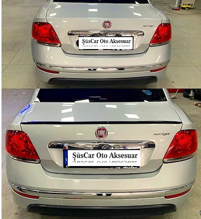Fiat Linea Bagaj Üstü Spoiler Bagaj Çıtası Piano Black image 1