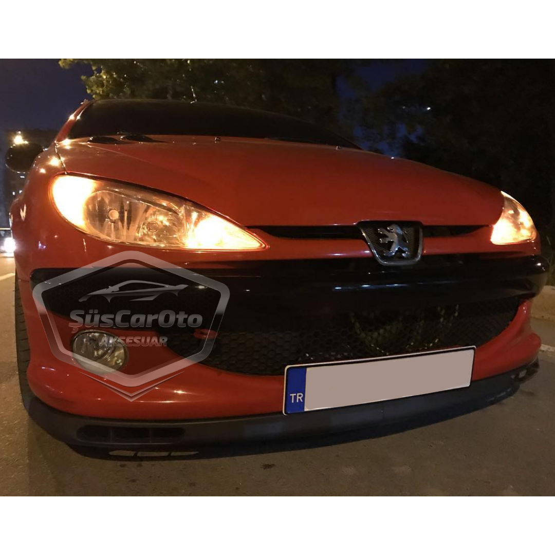 Peugeot 206 206+ 1998-2012 Uyumlu Üniversal Laguna Lip Esnek Ön Lip 2 Parça Tampon Altı Dil Karlık Ön Ek image 5
