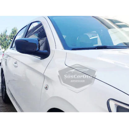 Peugeot 301 2012-2019 Batman Yarasa Ayna Kapağı Piano Black ABS Plastik image 9