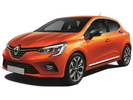 Renault Clio 5 Krom Cam Çerçevesi 12 Parça Tam Set 2019 ve Üzeri image 2