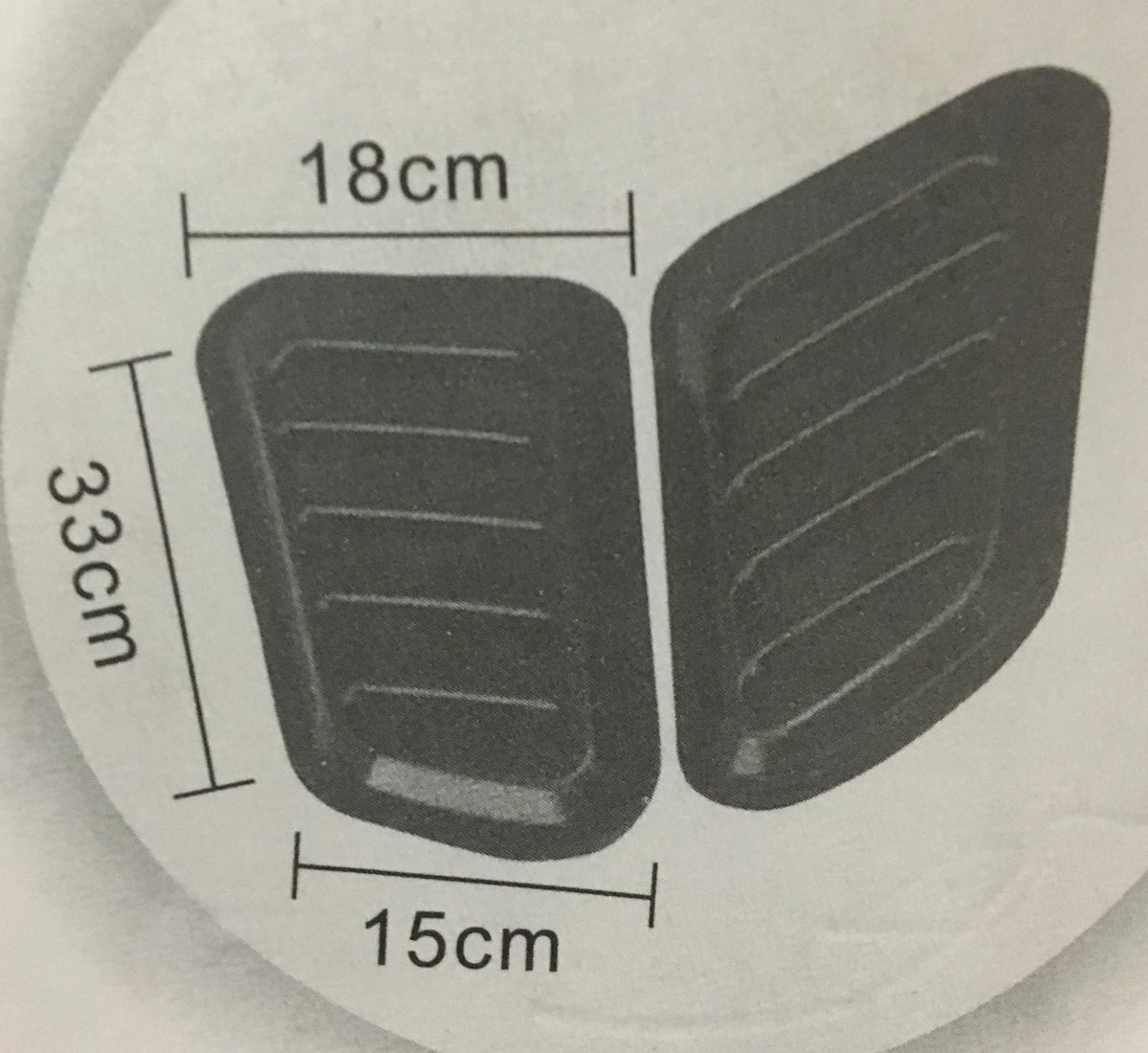Üniversal Her Araca Uyumlu Piano Black Kaput Üstü Havalandırma Izgarası image 1