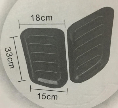 Üniversal Her Araca Uyumlu Piano Black Kaput Üstü Havalandırma Izgarası image 1