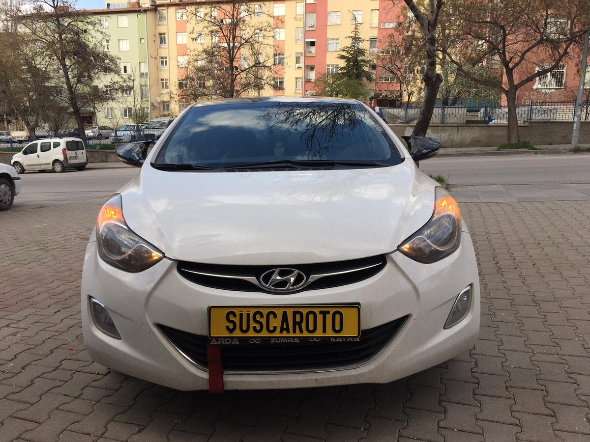 Hyundai Elantra 2011-2016 Batman Yarasa Ayna Kapağı Piano Black ABS Plastik image 4