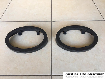 6x9 Üniversal Oval Hoparlör Yükseltici Hoparlör Kasnağı 2 Adet image 1