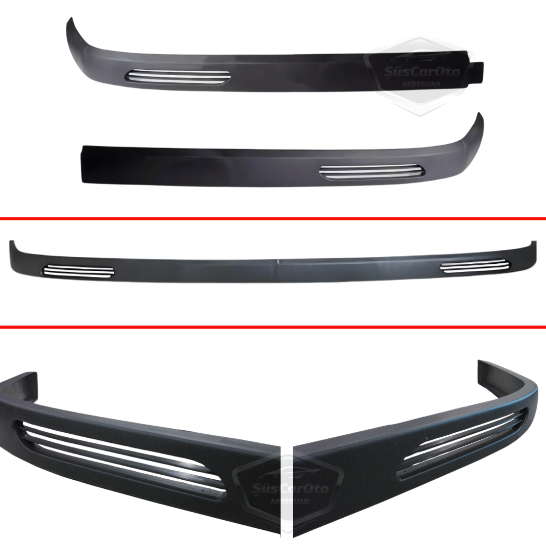 Renault Megane 2 2003-2008 Uyumlu Üniversal V2 Laguna Lip Esnek Ön Lip 2 Parça Tampon Altı Dil Karlık Ön Ek image 6
