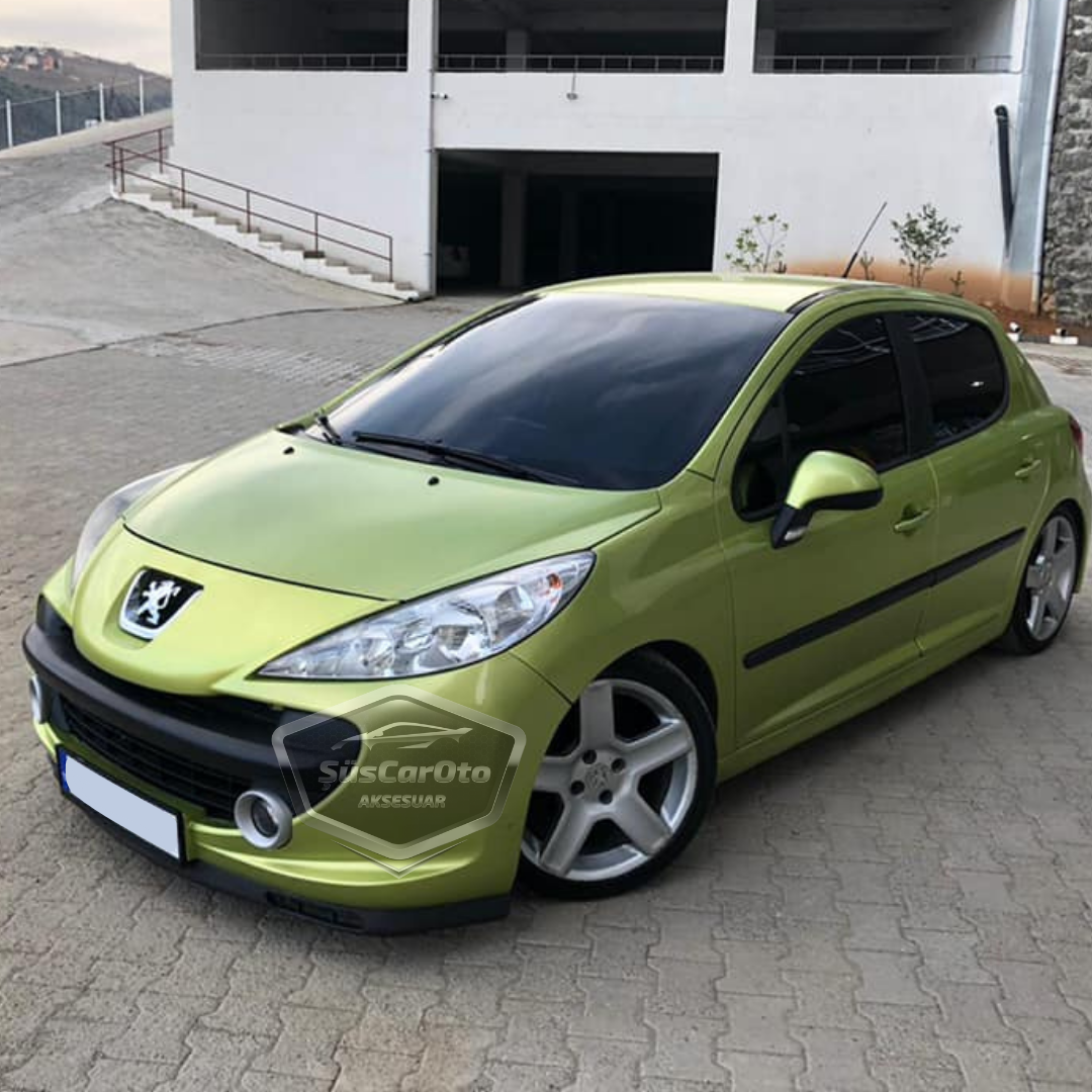 Peugeot 207 2006-2014 Uyumlu Üniversal Laguna Lip Esnek Ön Lip 2 Parça Tampon Altı Dil Karlık Ön Ek image 7