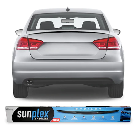 SUNPLEX Volkswagen Passat B7 / B8 / B8.5  Bagaj Üstü Spoiler Piano Black image 1