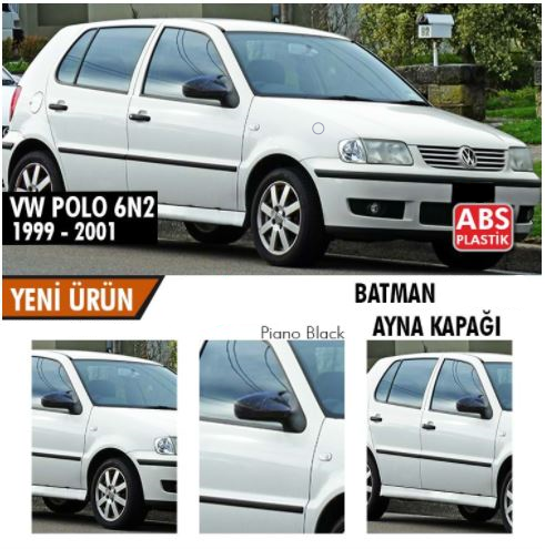 Vw T-Roc 2017 Sonrası Batman Yarasa Ayna Kapağı Piano Black ABS Plastik image 0