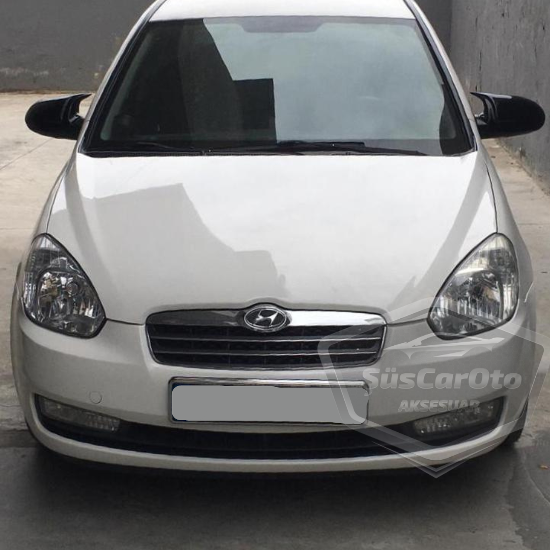 Hyundai Accent Era 2006-2012 Batman Yarasa Ayna Kapağı Piano Black ABS Plastik image 7
