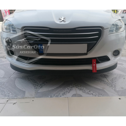 Peugeot 301 2012-2021 Uyumlu Üniversal Astra H lip Esnek Ön Lip 2 Parça Tampon Altı Dil Karlık Ön Ek image 5