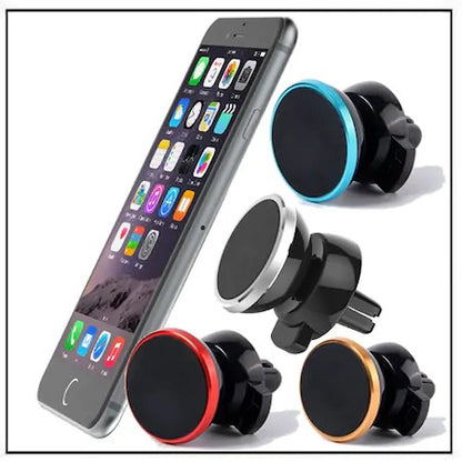 Mıknatıslı Sıkma Klipsli Araç İçi Telefon Tutucu Blue(MAVİ) image 1