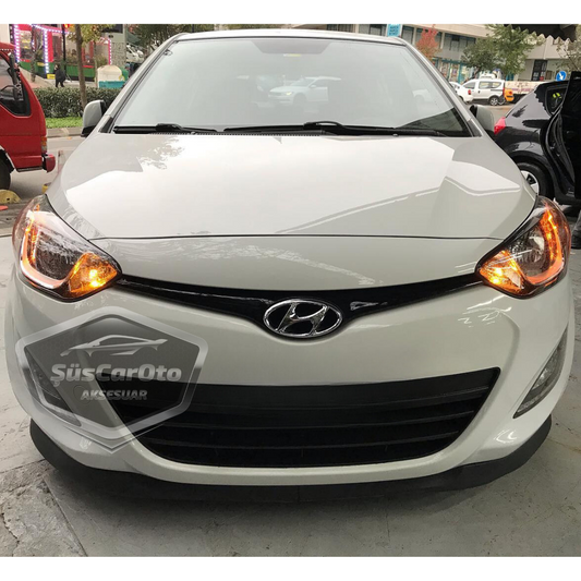 Hyundai İ20 2008-2014 Uyumlu Üniversal Astra H lip Esnek Ön Lip 2 Parça Tampon Altı Dil Karlık Ön Ek image 0