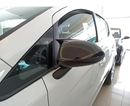 Opel Corsa E 2014-2019 Batman Yarasa Ayna Kapağı Piano Black ABS Plastik image 2