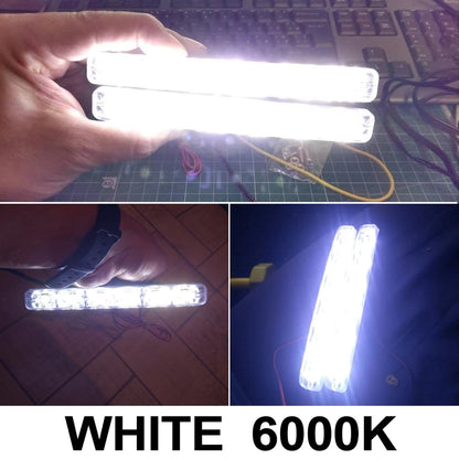 6 Ledli Gündüz Farı Gündüz Ledi DRL Led Lamba 18W Su Geçirmez image 7