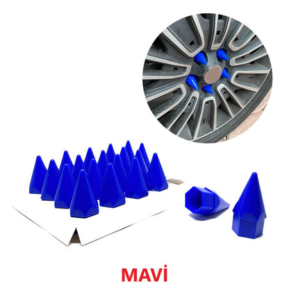 Sivri Mermi Bijon Kapağı Sökme Aparatlı 20 li Set 17 mm-19 mm image