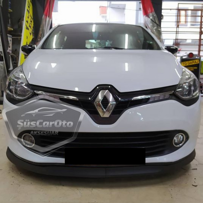 Renault Clio 4 2012-2020 Uyumlu Üniversal Astra H lip Esnek Ön Lip 2 Parça Tampon Altı Dil Karlık Ön Ek image 2