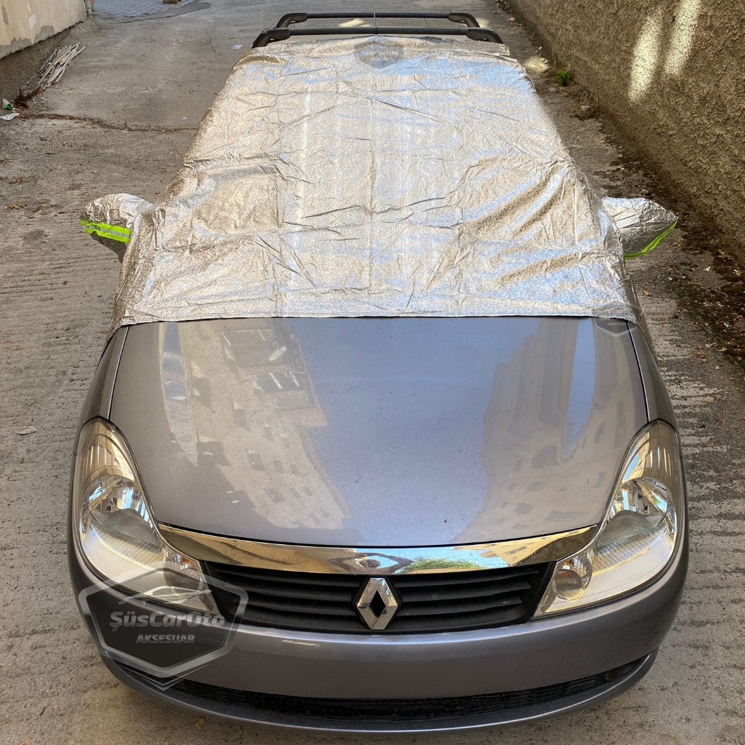 Her Araca Uygun Ön ve Yan Cam Brandası Aynalara Geçme Çadır Araç Camı Buzlanma Önleyici Ve Koruyucu Branda Cam Üstü Kar Örtüsü Buz Brandası Güneş Önleyici Su Geçirmez image 1