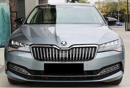 Skoda SuperB Mk3 2015-2021 Batman Yarasa Ayna Kapağı Piano Black ABS Plastik image 2