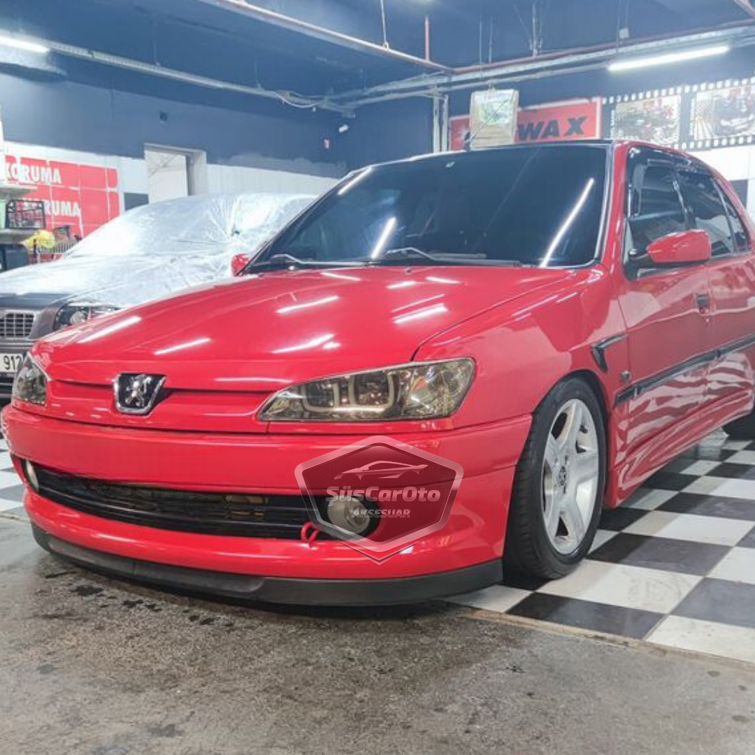 Peugeot 306 1993-2002 Uyumlu Üniversal Astra H lip Esnek Ön Lip 2 Parça Tampon Altı Dil Karlık Ön Ek image 1