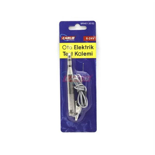 Carub Araç Oto Elektrik Test Kalemi Kontrol Kalemi 6V-24V Timsah Ağızlı image 0