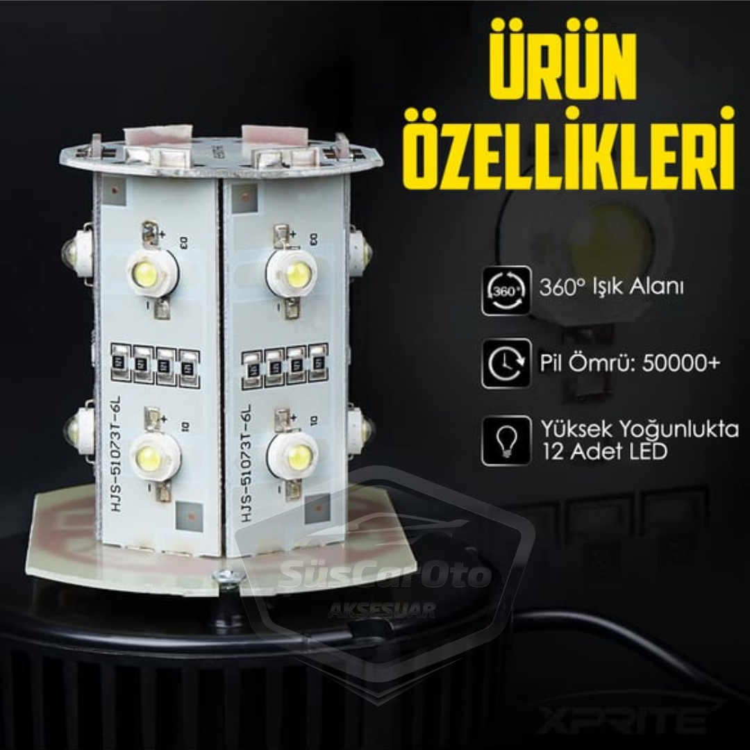 Mıknatıslı Çakarlı Tavan Tepe Lambası Yuvarlak Tip Polis Çakar Çakmaklık Girişli Su Geçirmez Kırmızı Mavi 12-24V Tepe Çakar image 4