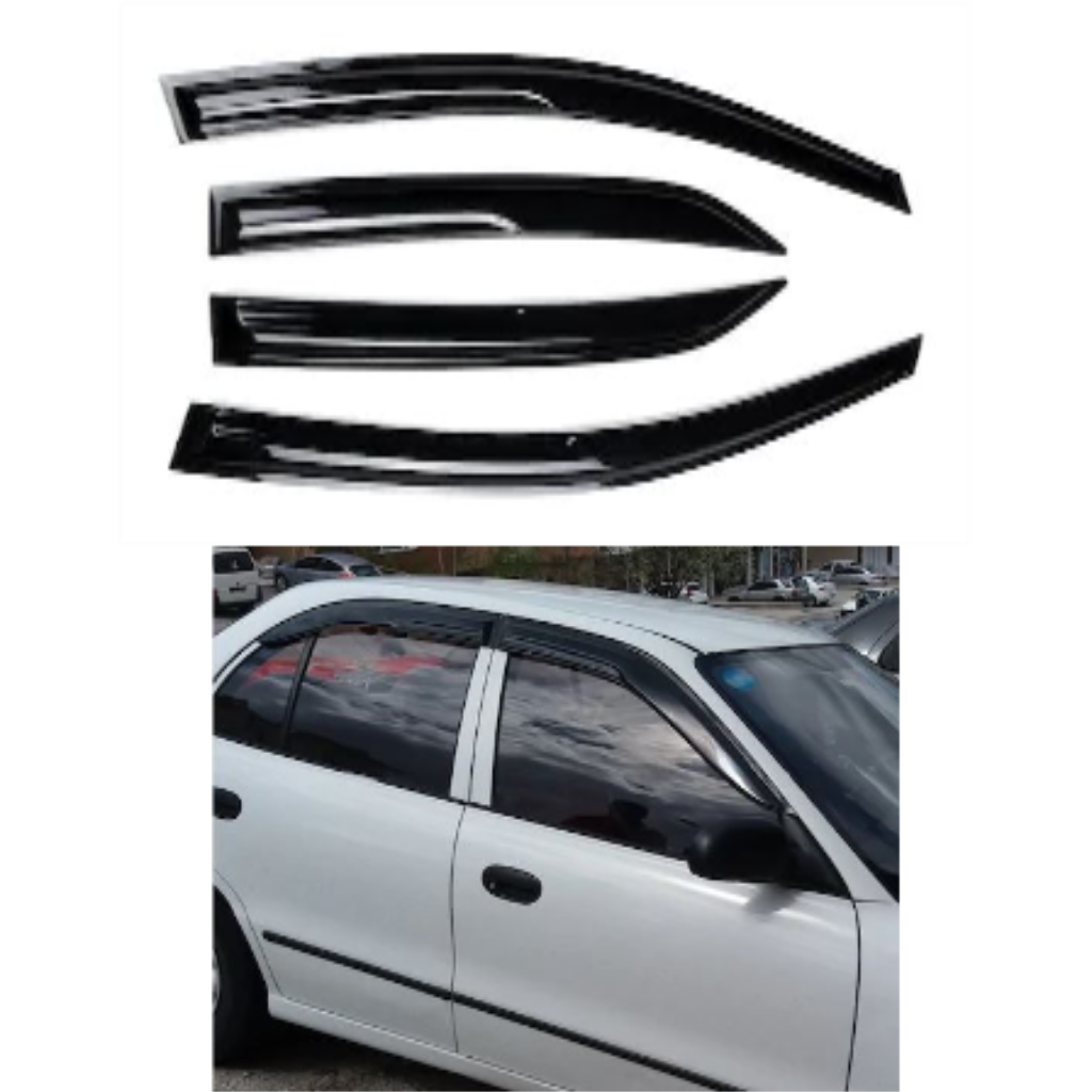 Hyundai Accent Yumurta Kasa 95-00 Mugen Cam Rüzgarlığı Seti 4'lü image 0