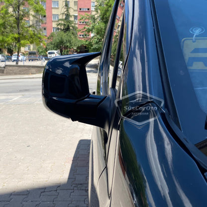 Peugeot Partner Tepee 2012-2018 Uyumlu Batman Yarasa Ayna Kapağı Piano Black ABS Plastik Sağ Sol Takım image 7