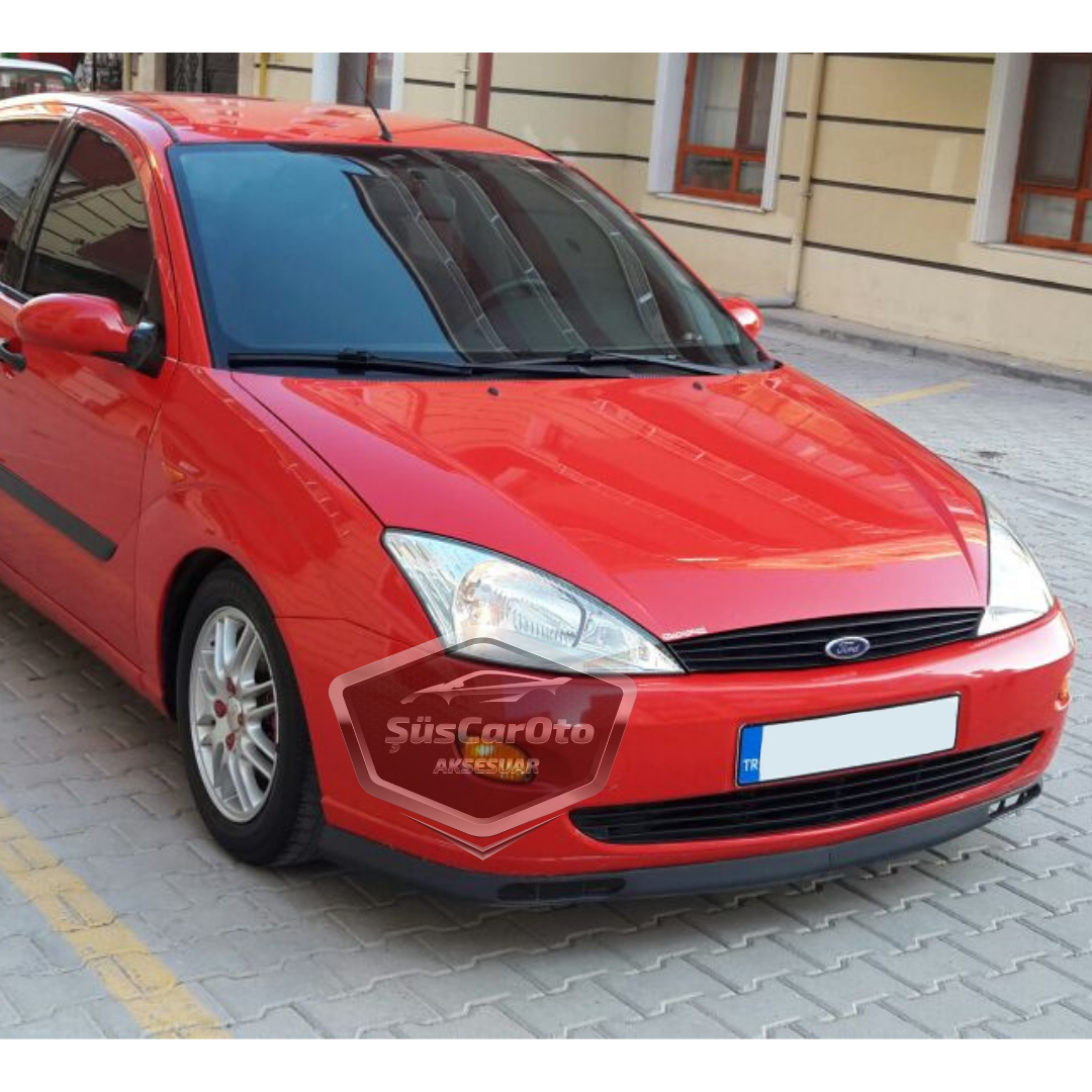 Ford Focus 1 Hb&amp;Sedan 1998-2004 Uyumlu Üniversal Laguna lip Esnek Ön Lip 2 Parça Tampon Altı Dil Karlık Ön Ek image 8