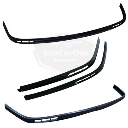 Renault Kangoo 2 2008-2021 Uyumlu Üniversal Laguna Lip Esnek Ön Lip 2 Parça Tampon Altı Dil Karlık Ön Ek image 3