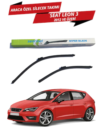 Seat Leon Mk3 2012 Sonrası Sentinel Araca Özel Muz Ön Silecek Takımı Sağ Sol image 0