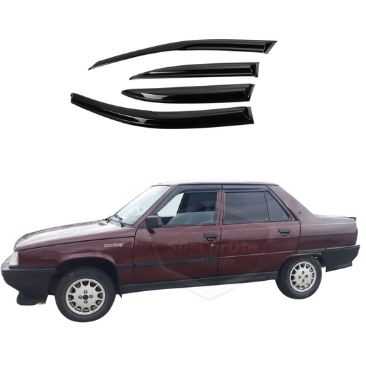 Renault 9-11 Broadway Fairway Spring Flash Tüm Kasalar İçin Uyumlu Mugen Cam Rüzgarlığı Seti 4'lü İthal image 0
