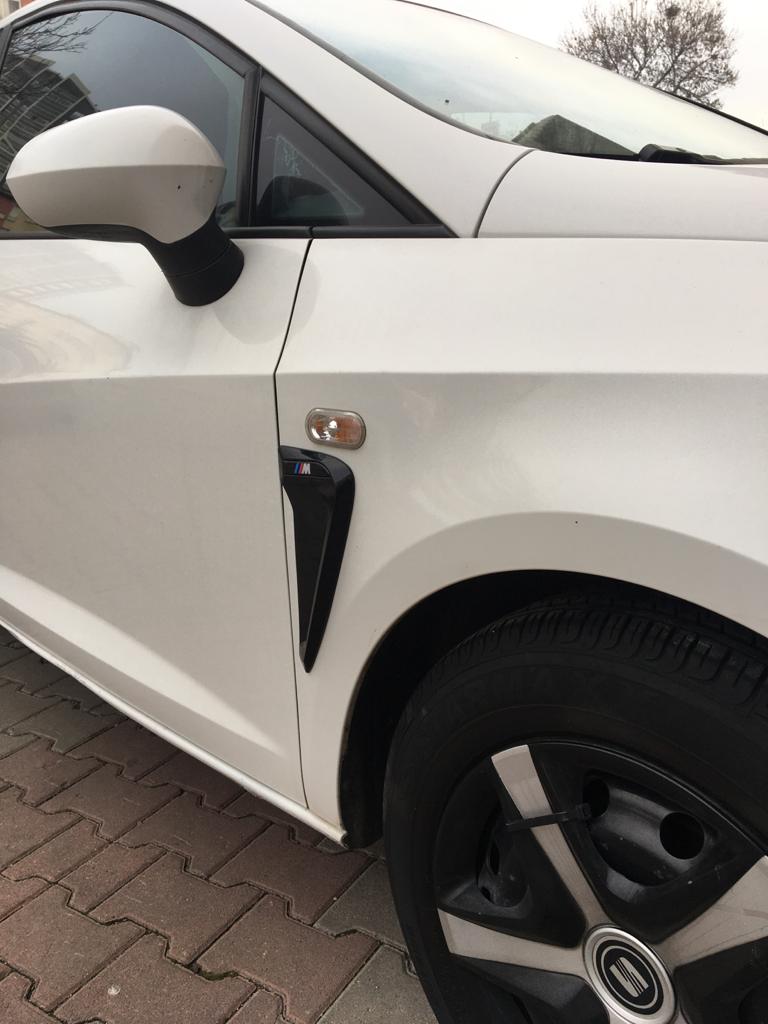 OPC Logolu Piano Black Esnek Çamurluk Venti Izgarası Sağ Sol 2 Adet image 8