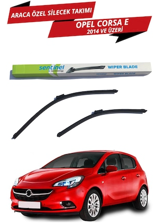 Opel Corsa E 2014 Sonrası Sentinel Araca Özel Muz Ön Silecek Takımı Sağ Sol image 0