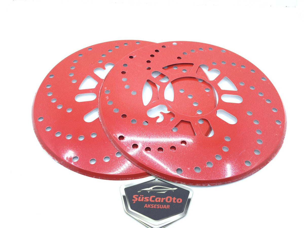 Üniversal Kampana Sacı Disk Sacı Disk Fırfırı 2'li Set 14'' ve Üzeri Kırmızı image 2