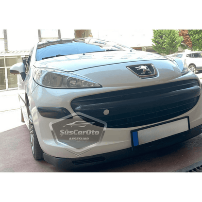 Peugeot 207 2006-2014 Uyumlu Üniversal V2 Laguna Lip Esnek Ön Lip 2 Parça Tampon Altı Dil Karlık Ön Ek image 9