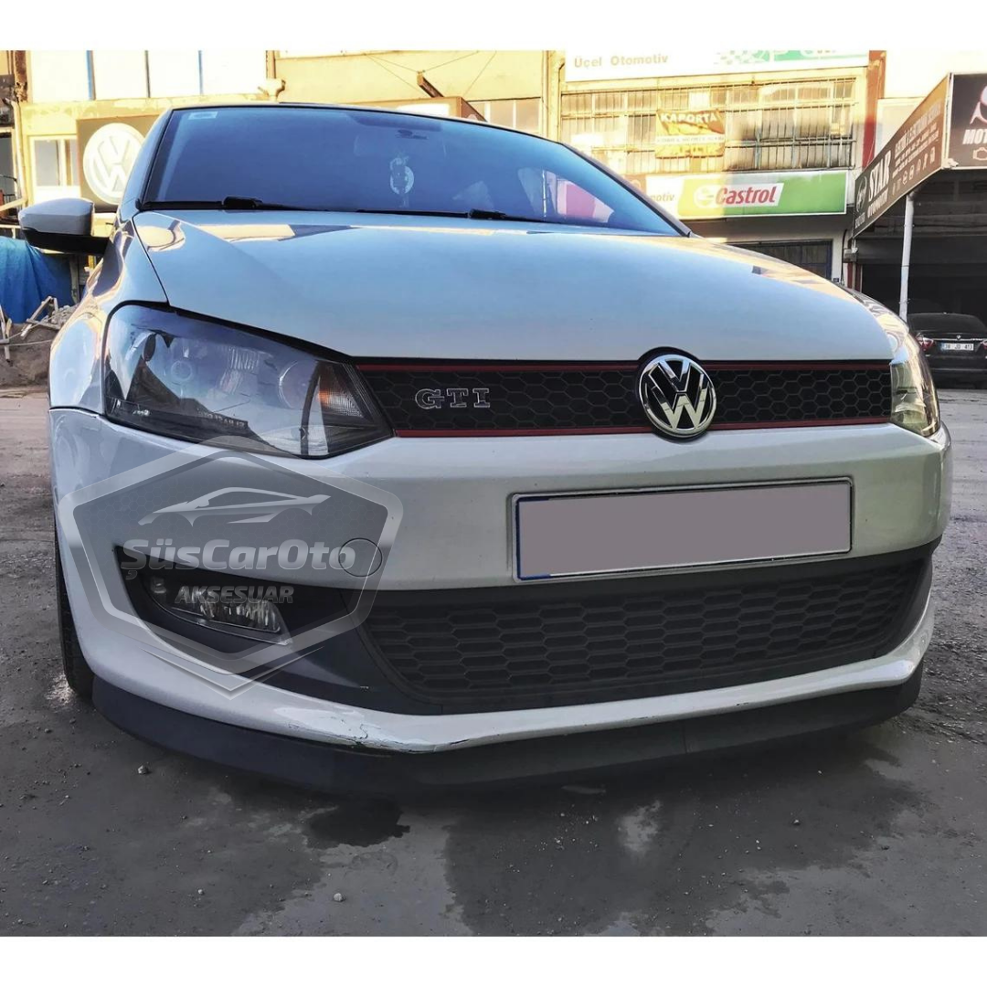 Vw Polo Mk5 6R-6C 2009-2017 Uyumlu Üniversal Astra H lip Esnek Ön Lip 2 Parça Tampon Altı Dil Karlık Ön Ek image 0