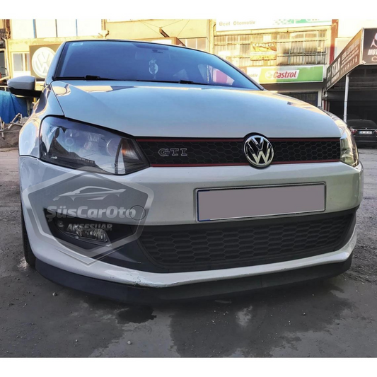 Vw Polo Mk5 6R-6C 2009-2017 Uyumlu Üniversal Astra H lip Esnek Ön Lip 2 Parça Tampon Altı Dil Karlık Ön Ek image 0