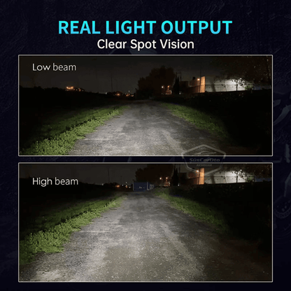 H4 Lazer Mercekli Ufuk Çizgili Far Ampulü Otomobil Araç Motosiklet Uyumlu Profesyonel Mini Projektör LED Beyaz Led Xenon Lamba Şimşek Etkili Uzun Kısa 2 Adet 40w 12/24v image 1