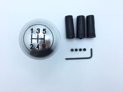 Üniversal Metal Spor Görünümlü Vites Topuzu Aparatlı Yuvarlak Tip Gümüş image 4