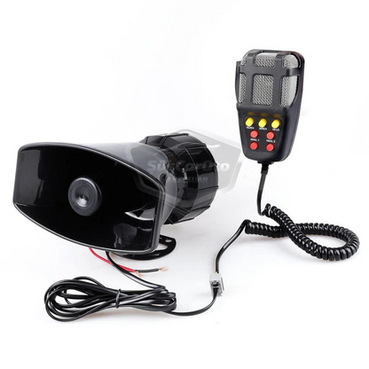 Her Araca Uyumlu 7 Sesli Güçlü Siren Korna Mikrofonlu Megafonlu 12V Polis Sireni 100W image 5